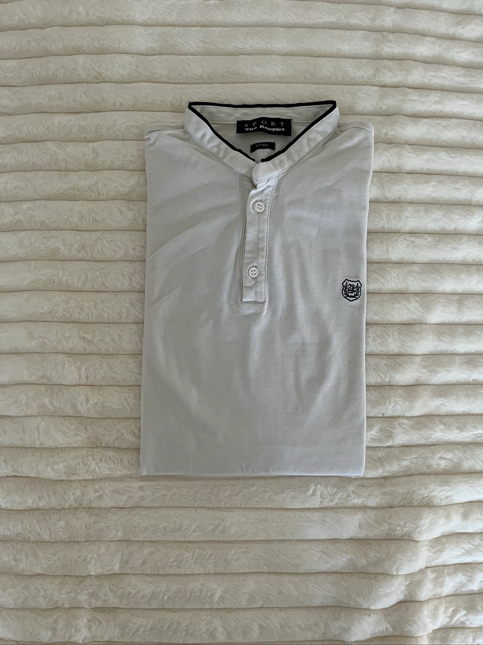 Polo The Kooples Sport Blanc - Col Officier - Taille S - État Nickel
